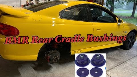 Installing Rear Cradle Bushings 04-06 GTO