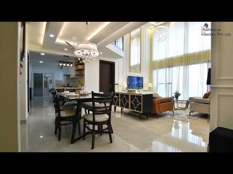 Luxury Interiors | Aishwarya Interiors | 4BHK Shriram Chirping Woods Villament in Bangalore
