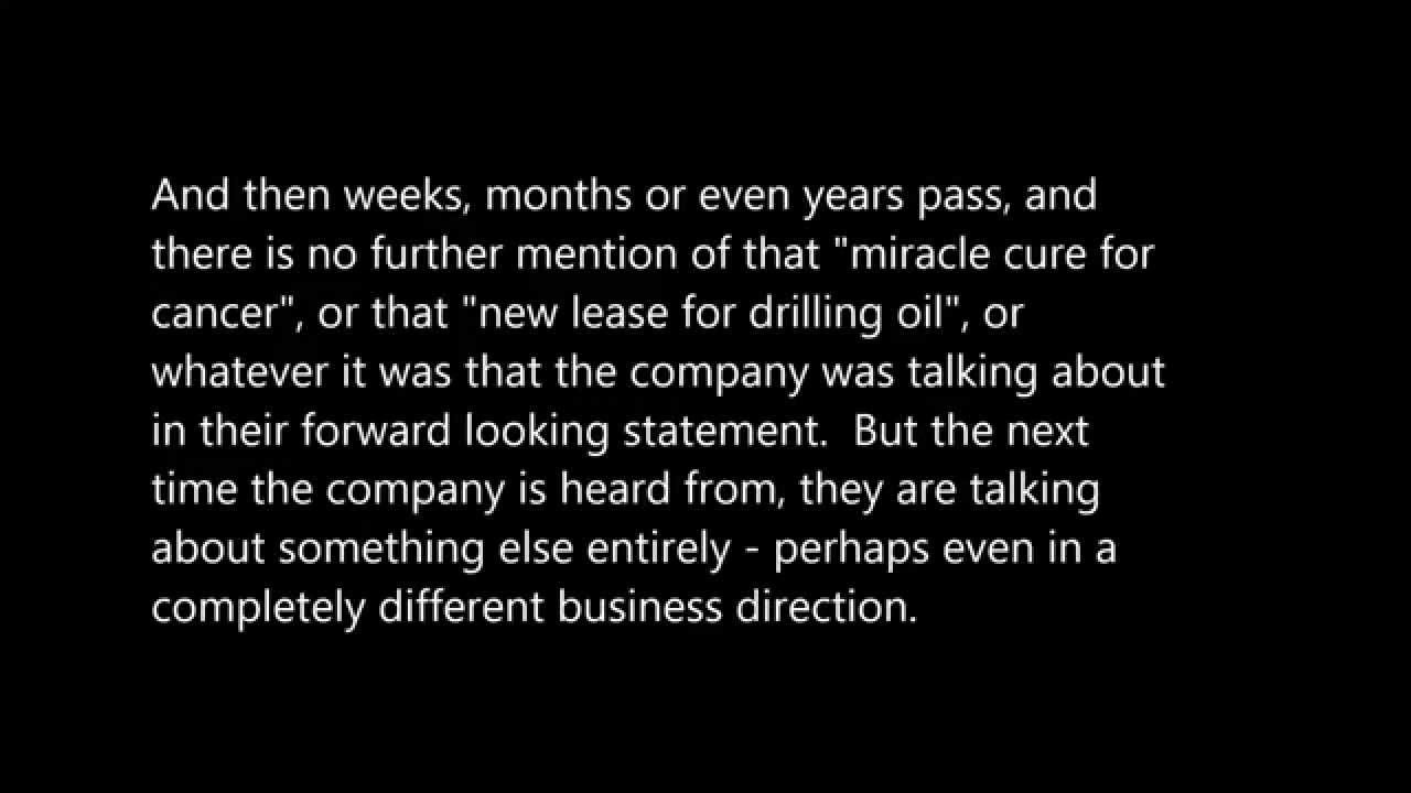 Do OTC & Pink Sheet Penny Stock Companies Ever Follow Through On News Or Filings? YouTube