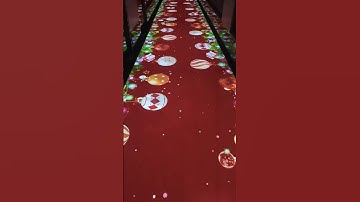 Interactive Floor Projection Case - Christmas Theme #interactiveprojection #interactivefloor