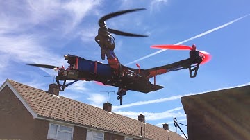 tbs discovery Maiden test flight carbon frame gps naza flight board clone