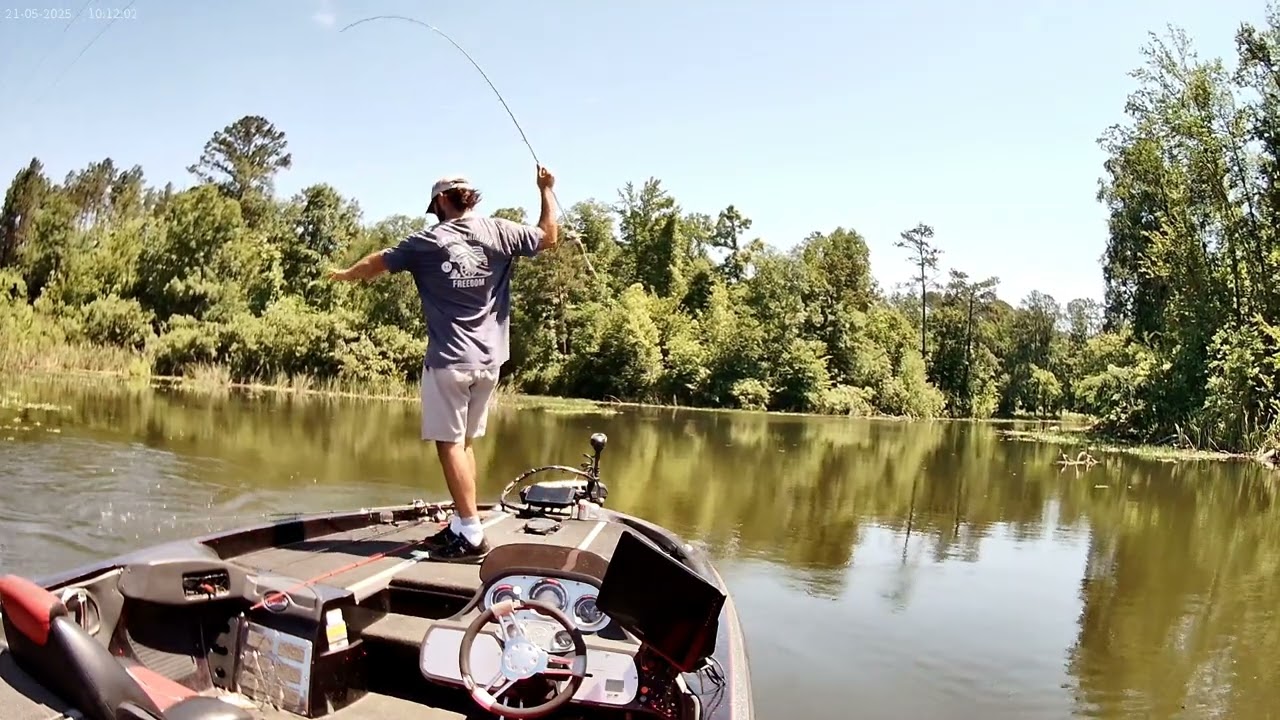 May 2025 Bass Fishing Warrior River Alabama
