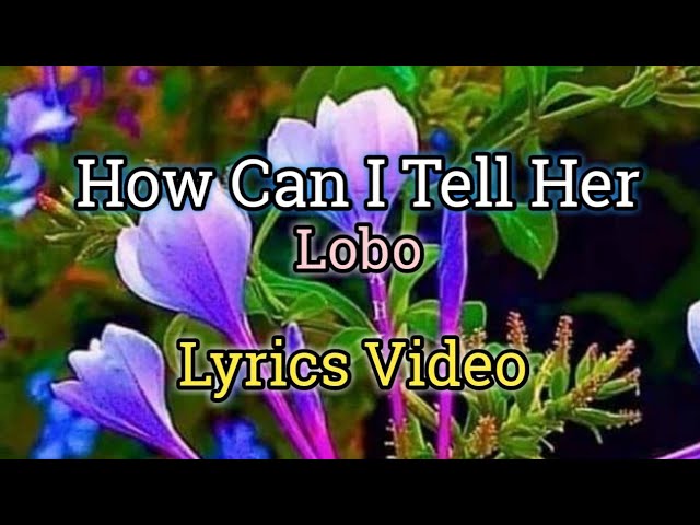 How Can I Tell Her - Lobo (Lyrics Video) class=