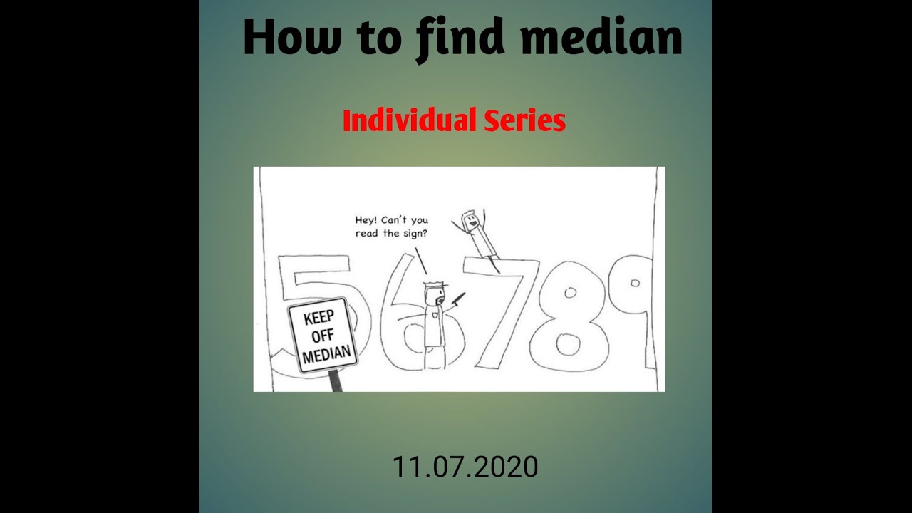 l-how-to-calculate-median-median-in-individual-series-youtube
