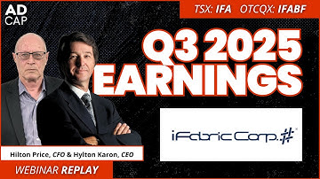 iFabric (TSX: IFA, OTC: IFABF) Q3 2025 Winst: aanzienlijke omzet, lancering Jump & Scrubs-programma