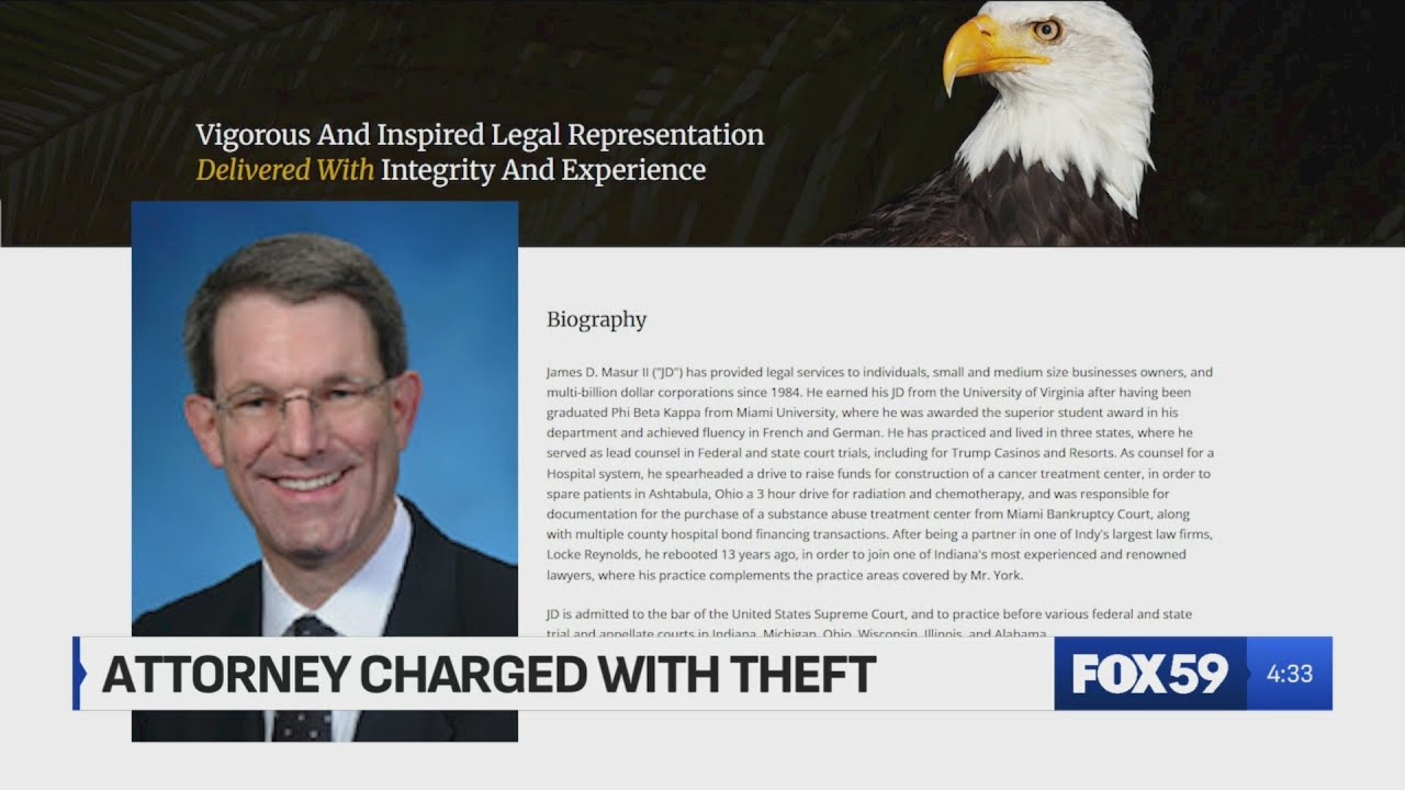 Indy attorney charged with felony theft in connection to crash that killed HSE football star