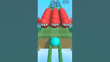 Lv. 60 Ball Run 2048 #androidgame #iosgameplay #shorts