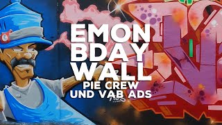 EMONS BDAY WALL ft. VAB ADS | LINDENPARK | GRAFFITI Vlog 65