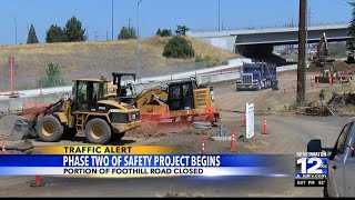 Foothill Road closure project to make highway safer