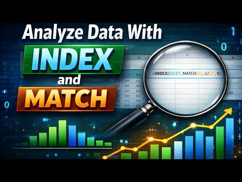 Data Analysis With Index and Match Formula 📊#data #dataanlysis #excel #dataanalytics #viral
