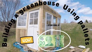 Building a pallet Greenhouse for $20 (part 1) Building a pallet Greenhouse for $20 (part 1)