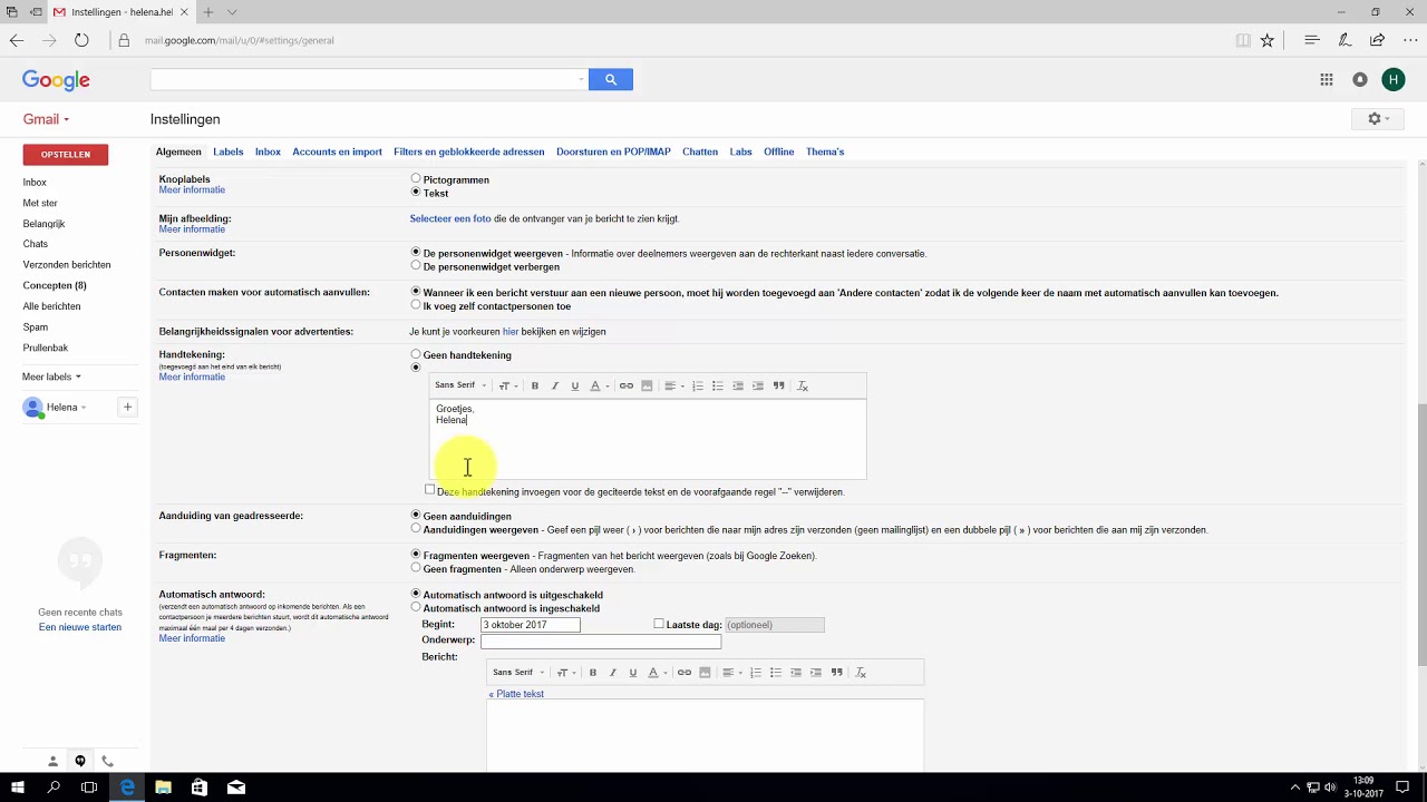 Gmail: Handtekening Toevoegen - Youtube