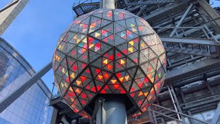 NYC Times Square New Year&#39;s Eve 2023 Ball Drop Test