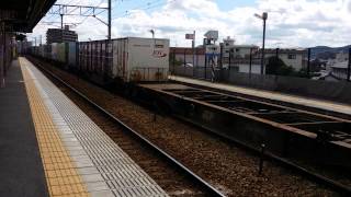 EF210-123 1057レキハ187系特急スーパーいなば3号 2074D 西川原就実駅離合通過