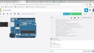 Tinkercad EEPROM Read and Write