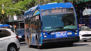 NYCT Bus: 2021 Novabus LFS HEV #9762 on the M1 at 5th Avenue and 85th Street