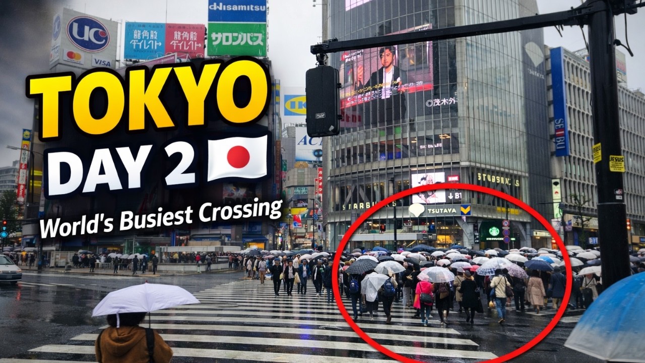 Walking the World’s Busiest Crossing 🇯🇵 Tokyo Day 2