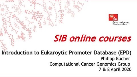 Introduction to Eukaroytic Promoter Database (EPD)