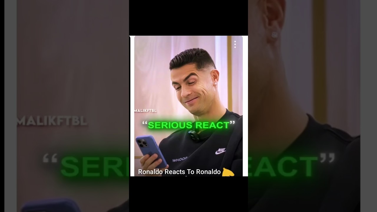 Ronaldo React On My Gameplay Video 💀 