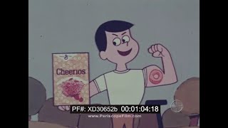 1969 GENERAL MILLS TV COMMERCIALS    CHEERIOS    FROSTED LUCKY CHARMS  BREAKFAST CEREAL  XD30652b