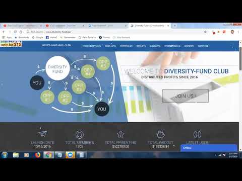 Diversity Fund Club – How The Platform Works And How To Make Withdrawals 2019