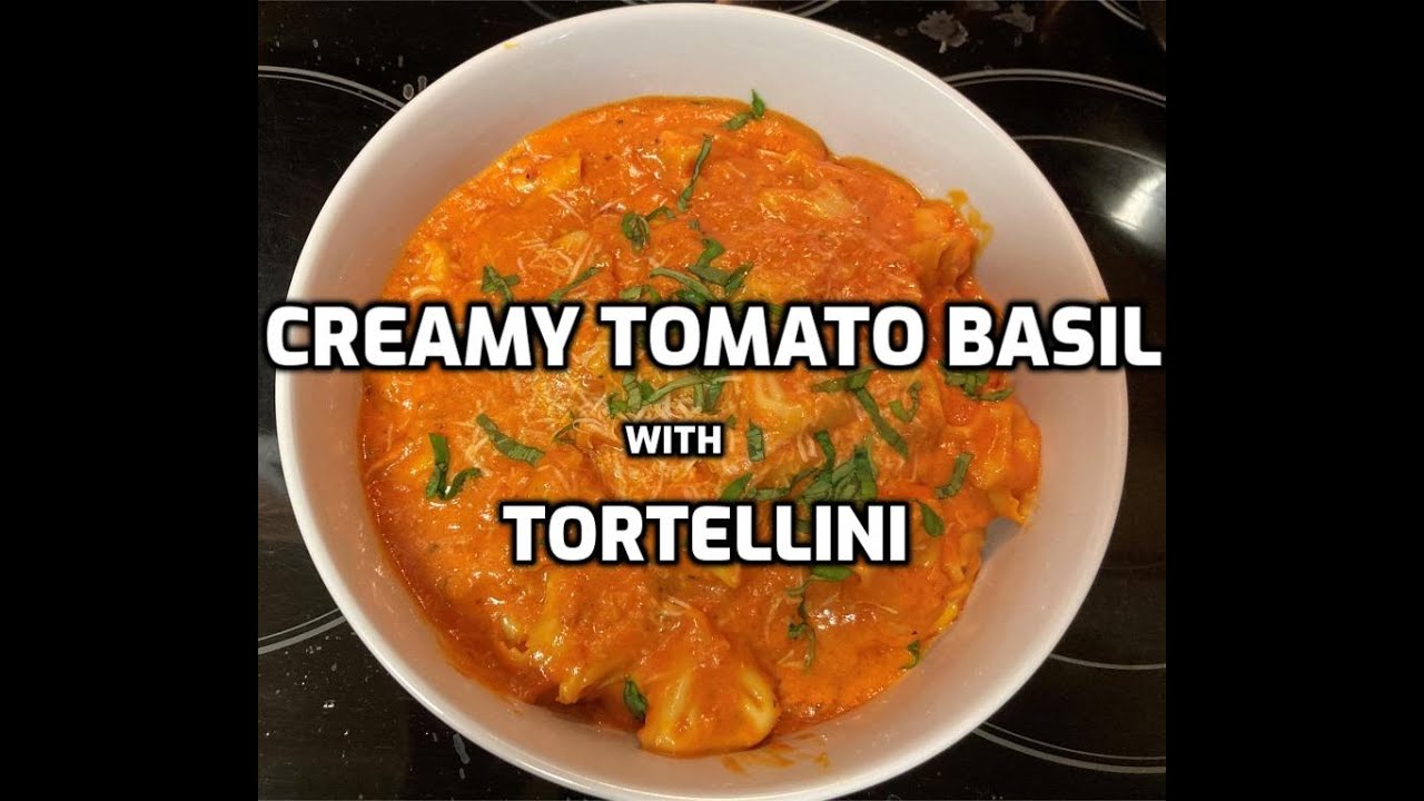 Delicious Tomato Basil Cream Sauce Recipe l Tortellini with Creamy