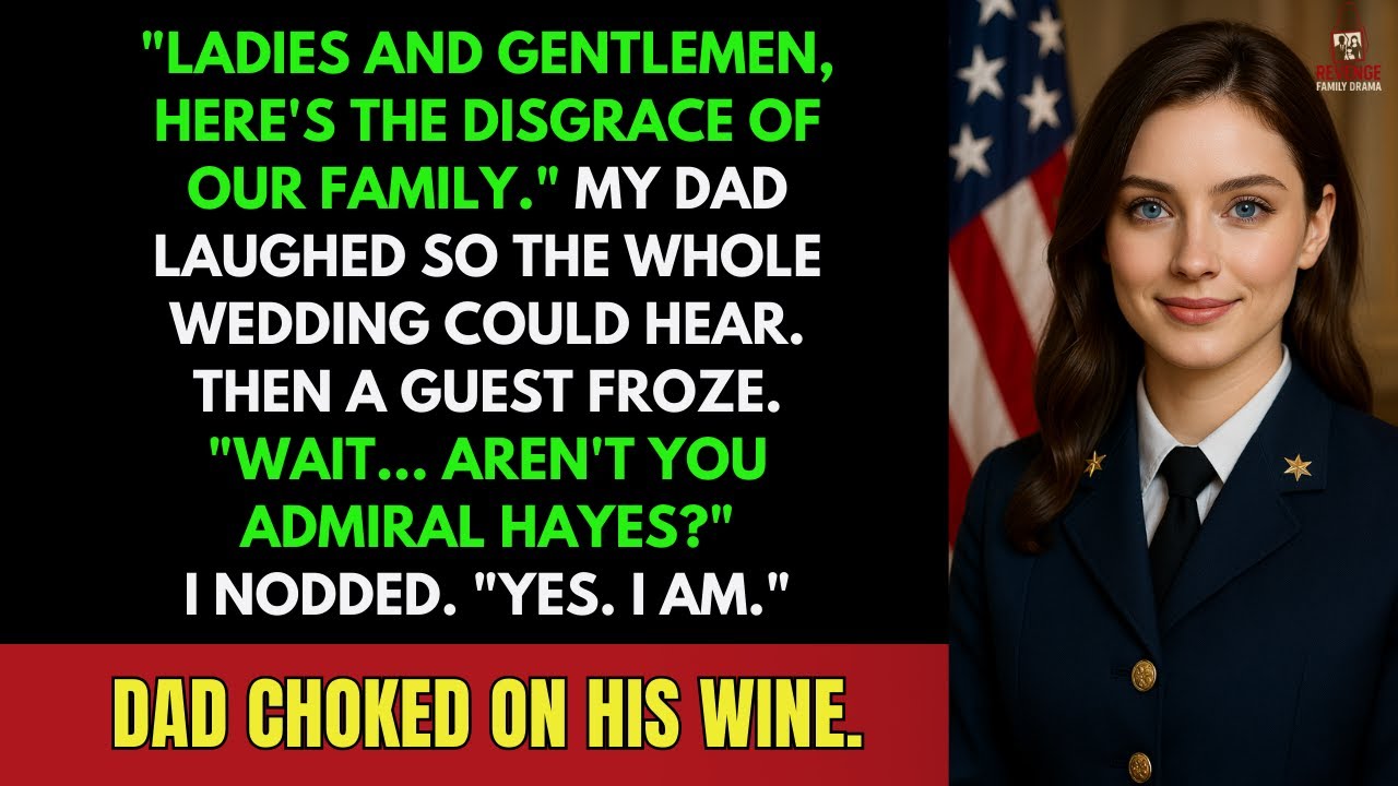 At My Brother’s Wedding, Dad Humiliated Me — Then Choked on His Wine When They Saluted: ‘Admiral...