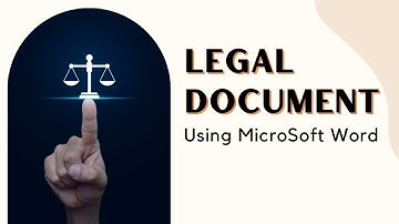 How to Create Format for Legal document using MicroSoft Word #legalpleading #courttranscript