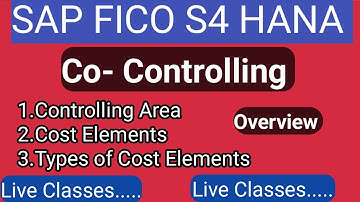 Cost Element Accounting Overview in SAPFICO TELUGU | SAP Controlling Configuration - By Lokesh
