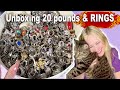 Unbelievable! Unboxing 20 pounds of Jewelry & Rings! Let's find Treasures!