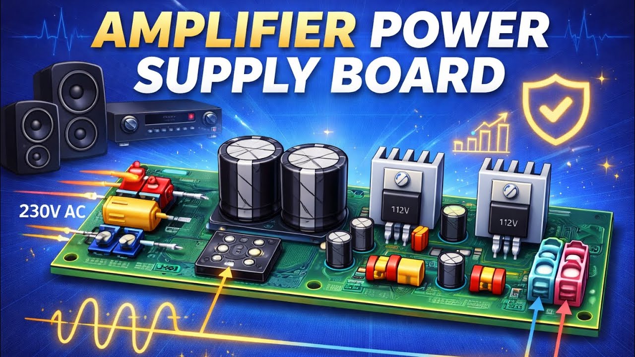 Amplifier Power Supply Board | Design, Working & Circuit Explanation