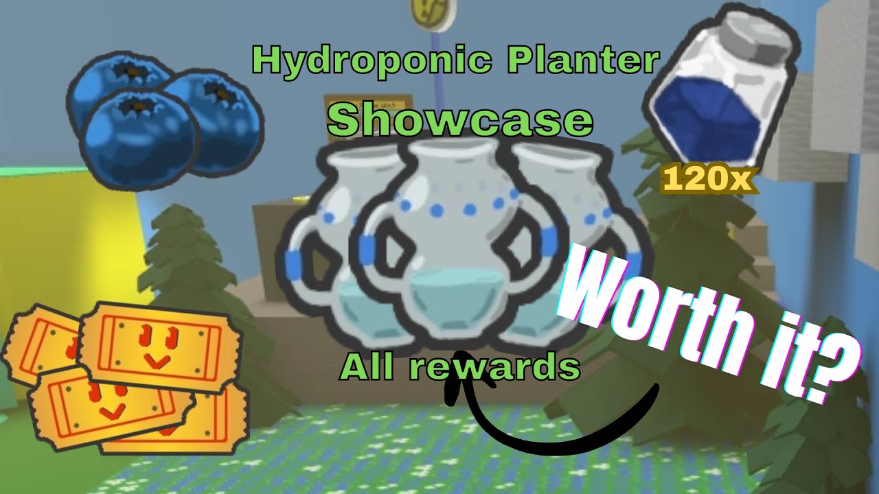 Hydroponic planter showcase | Bee swarm sim 