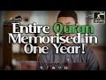 Entire quran memorised in one year   amazing