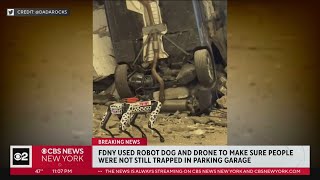 FDNY used robot dog, drone to check collapsed parking garage in Lower Manhattan