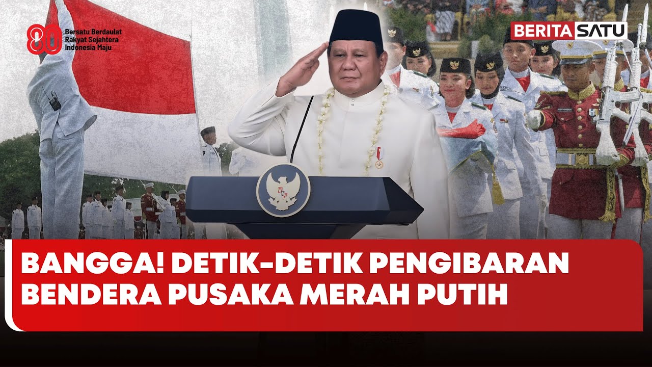 Bangga! Detik-detik Pengibaran Bendera Pusaka Merah Putih #beritasatu