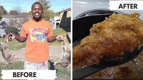 Clean and Cook Fried Rabbit🐇😋|Rabbit Recipe