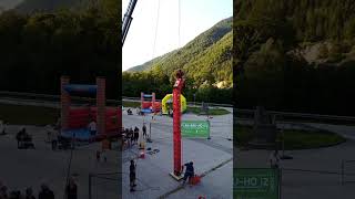 Beer crates climbing competition - crazy