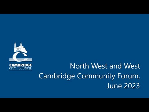 North West And West Cambridge Community Forum, June 2023