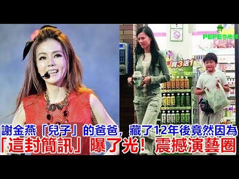 謝金燕「兒子」的爸爸，藏了12年後竟然因為「這封簡訊」曝了光！震撼演藝圈！