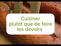 Faire la cuisine plutt que les devoirs