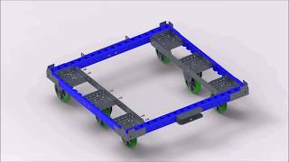 Assembly method of 50x50 inch cart   FlexQube