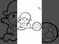 Pocoyo Drawing for kid with the ball #art #coloring #drawing