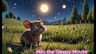 🐭 Milo the Sleepy Mouse 🐭 | Calming Bedtime Story for Kids with Relaxing Sleep Music 🌙✨