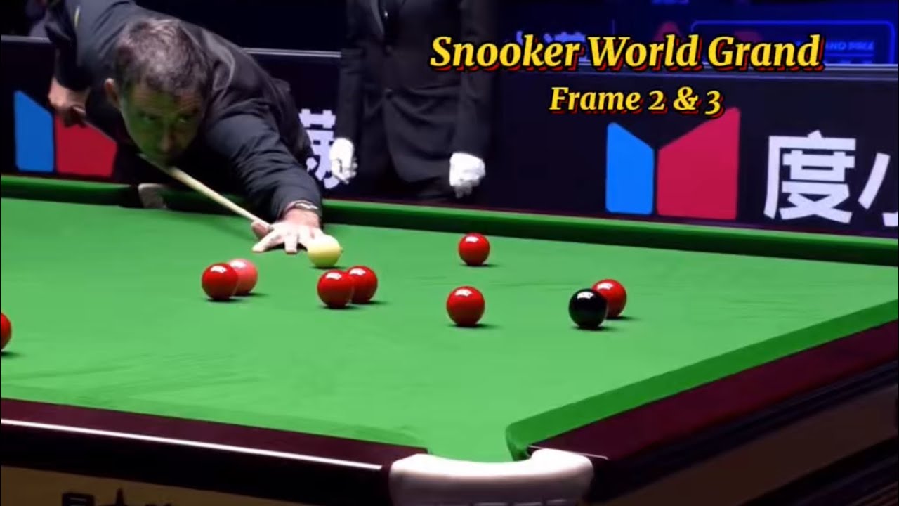 Ronnie O’Sullivan Vs Dott ( frame 2,3 ). Snooker World Grand Prix.