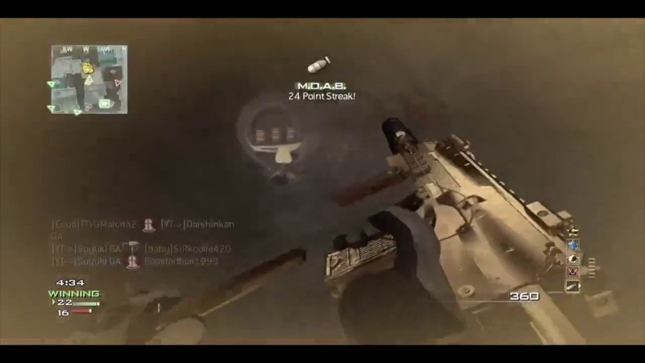 MW3 MOAB on Hardhat w/MP7