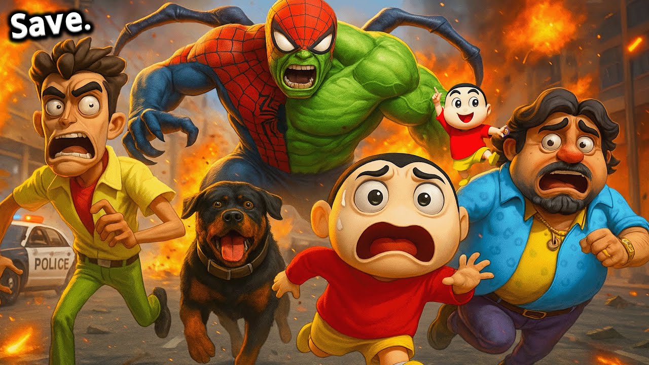 GTA 5 Bangla - Shinchan saves Spiderman's wife from villains