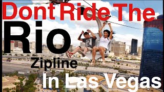Voodoo ZipLine Vegas| Rio Hotel CRAZY FREAK ACCIDENT