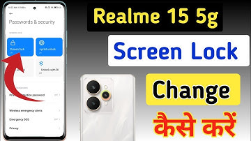 How to change pattern lock in realme 15 5g | Screen lock | Realme 15 me password kaise change kare