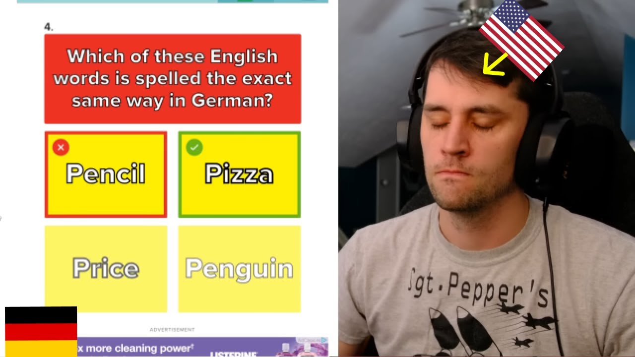 American takes a German quiz despite basically knowing no German
