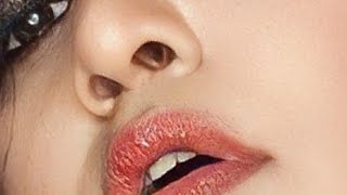 Actress Priya Gamre Unseen Nose And Lips Closeup Ultra Zoom